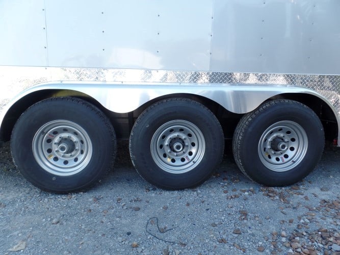 8.5' x 47' Concession Food Trailer Silver Frost Event Catering