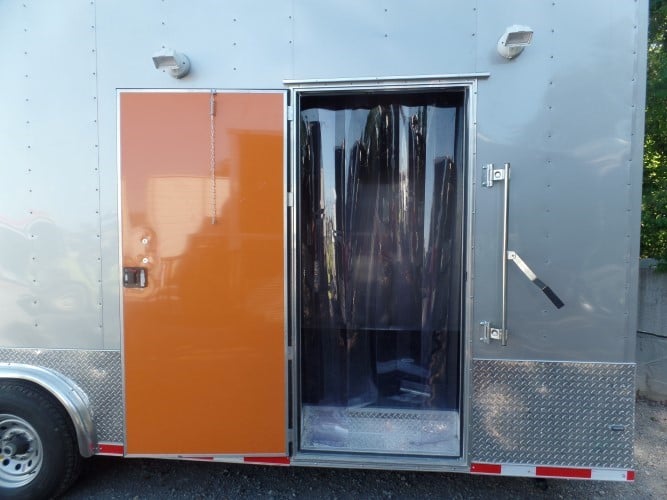 8.5' x 47' Concession Food Trailer Silver Frost With Appliances