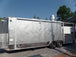 8.5' x 24' Concession Trailer Silver Frost BBQ Event Catering