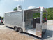 8.5' x 24' Concession Trailer Silver Frost BBQ Event Catering