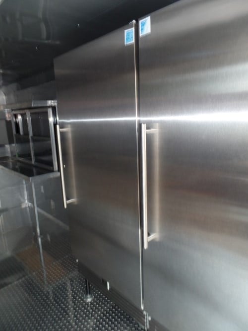 8.5' x 24' Concession Trailer Silver Frost BBQ Event Catering