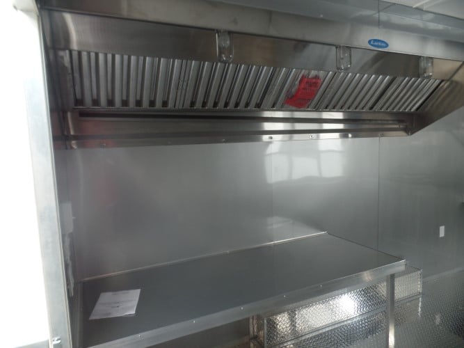 8.5' x 18' Concession Food Trailer Black Event Catering