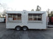 8.5' x 18' Concession Food White Catering Event Trailer