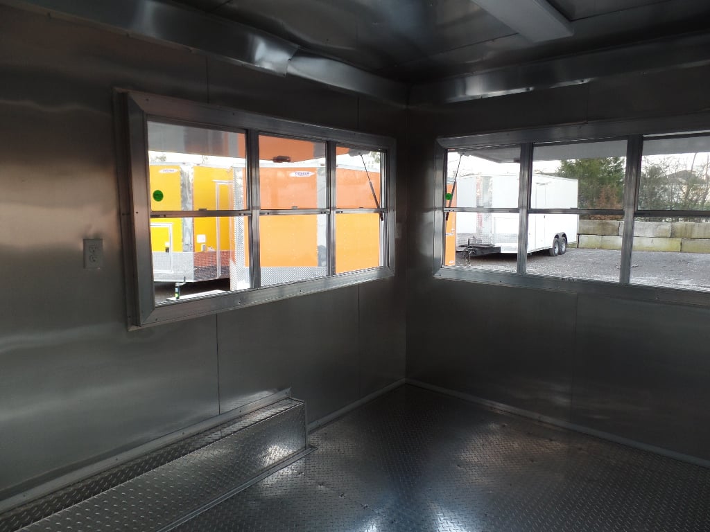 8.5' x 18' Concession Food White Catering Event Trailer