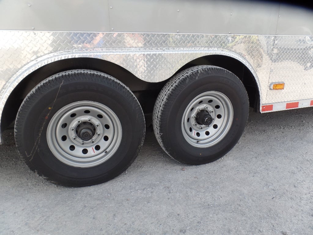 8.5' x 30' Dove Grey Concession Food Trailer