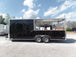 8.5' x 20' BBQ Black Porch Style Concession Trailer