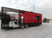 8.5' x 26' Black And Red Concession Food Trailer