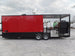 8.5' x 26' Black And Red Concession Food Trailer