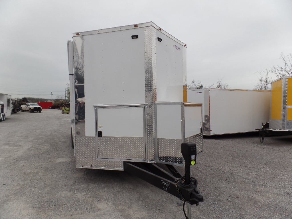 8.5' x 24' Concession Food White Catering Event Trailer