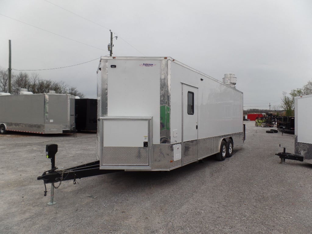 8.5' x 24' Concession Food White Catering Event Trailer