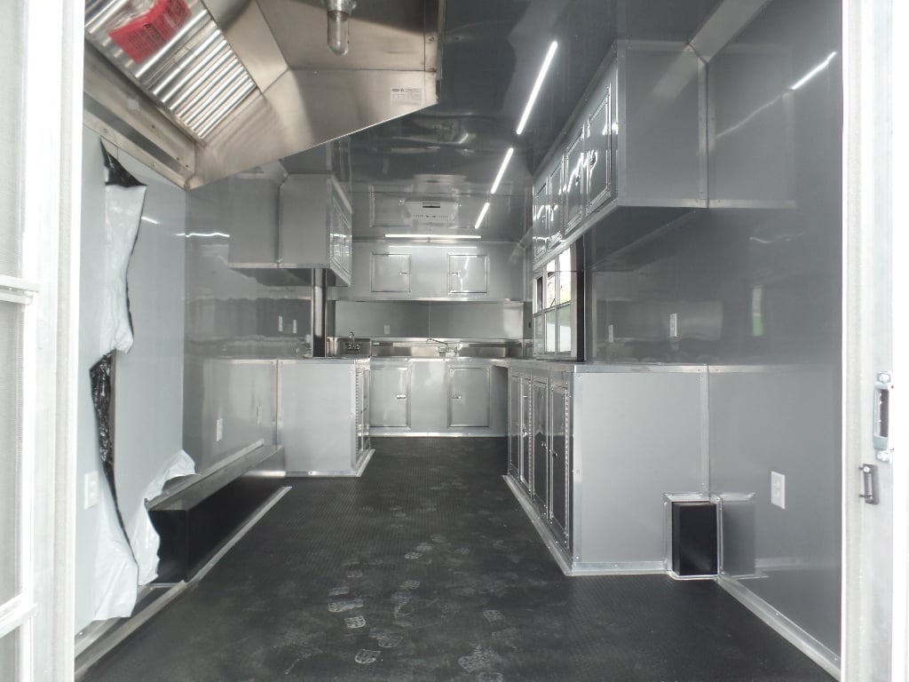 8.5' x 24' Concession Food White Catering Event Trailer