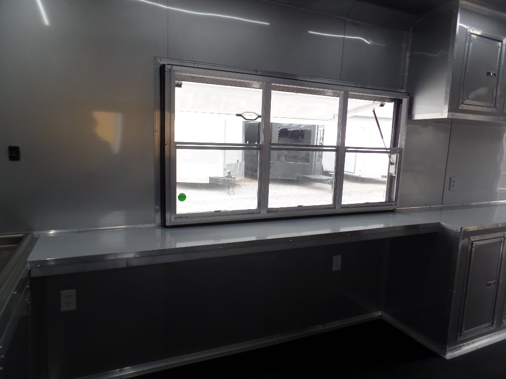 8.5' x 24' Concession Food White Catering Event Trailer