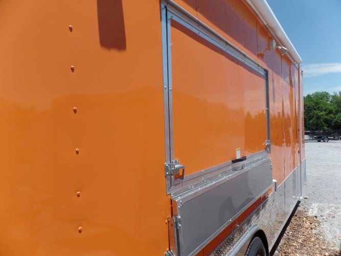 8.5' x 24' Concession Food Trailer Orange Event Catering