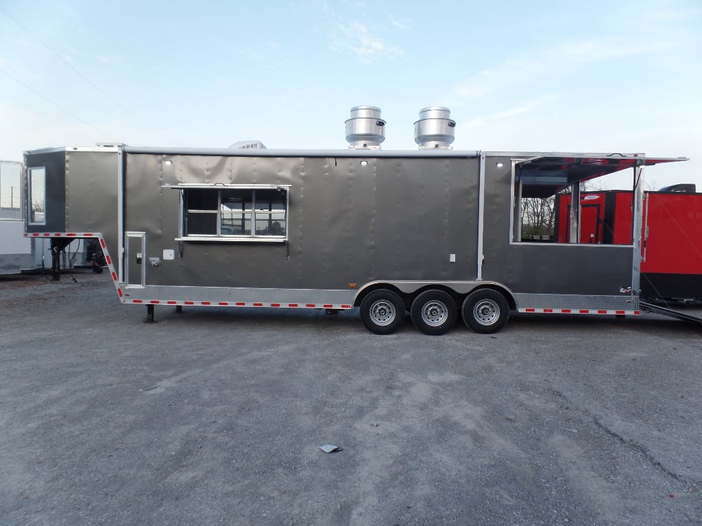 8.5' x 36' Concession Food Goose-neck Trailer