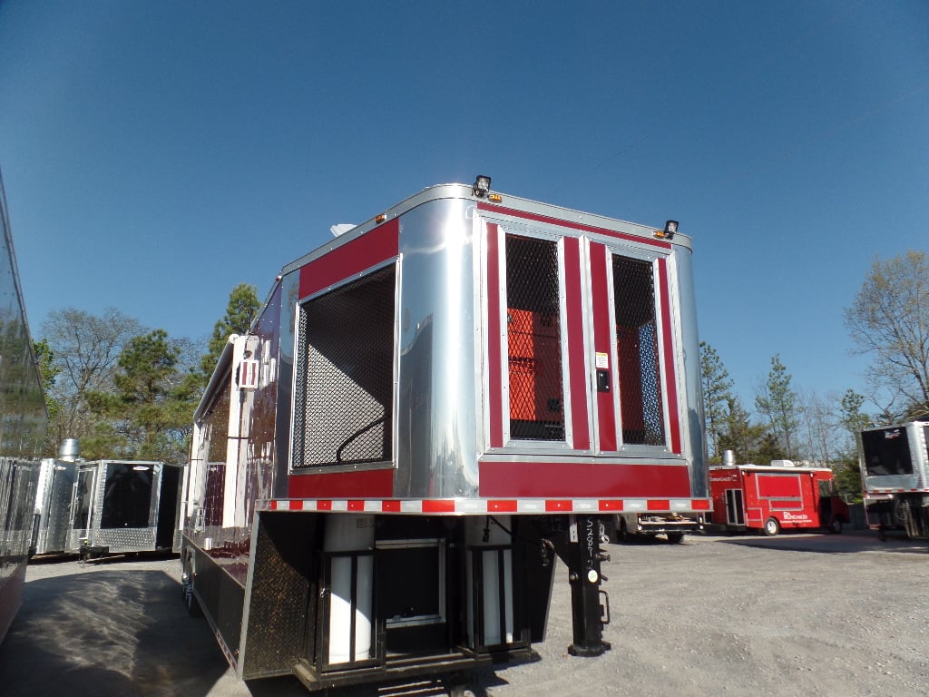 8.5' x 40' Gooseneck Concession Food Trailer With Appliances