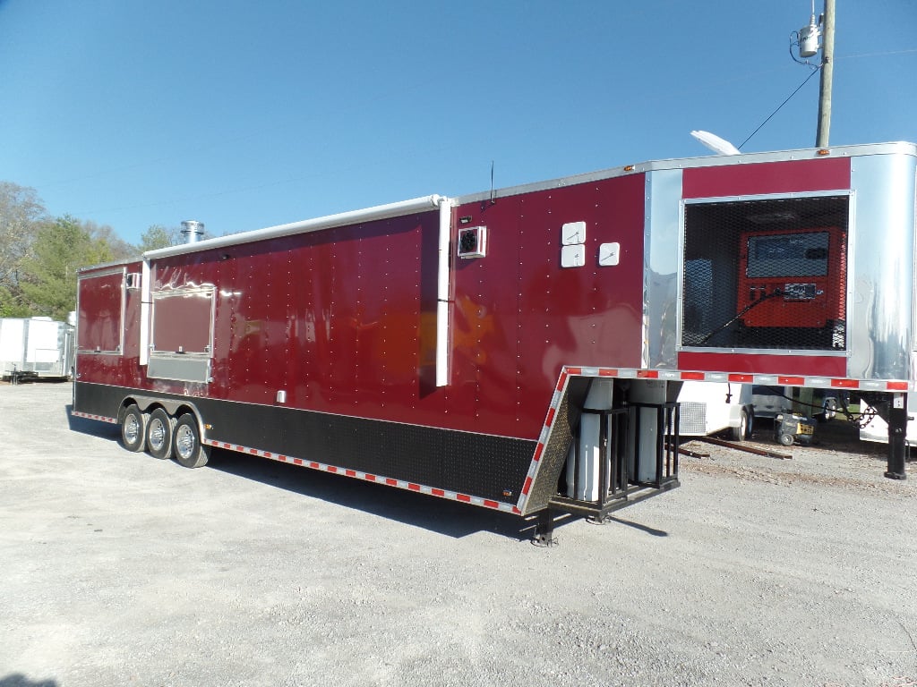 8.5' x 40' Gooseneck Concession Food Trailer With Appliances