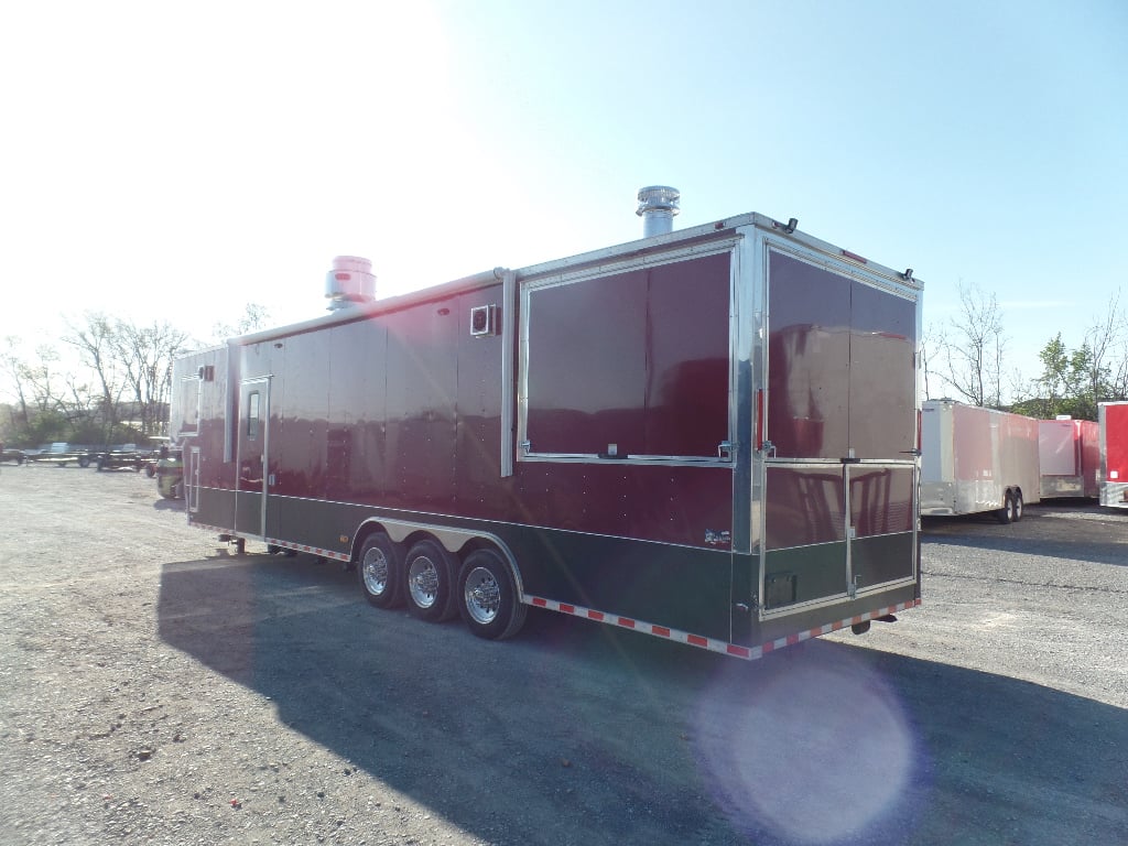 8.5' x 40' Gooseneck Concession Food Trailer With Appliances