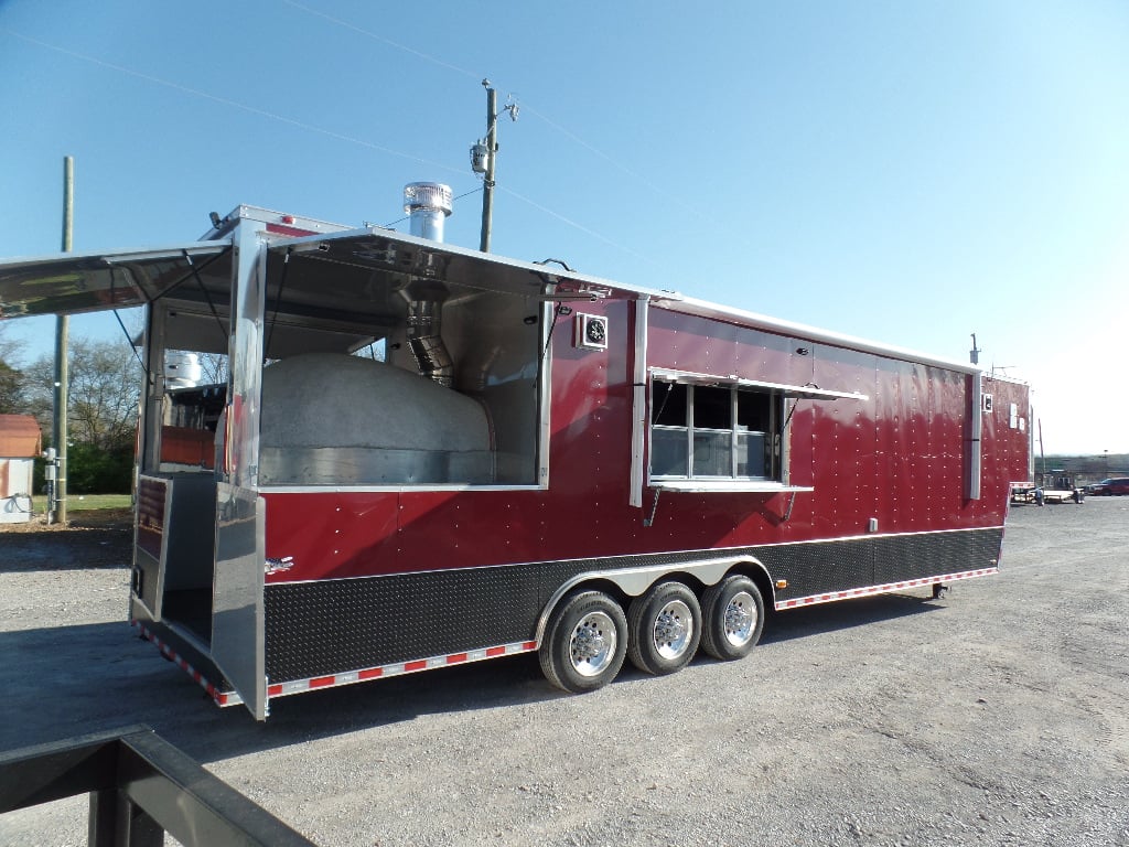 8.5' x 40' Gooseneck Concession Food Trailer With Appliances