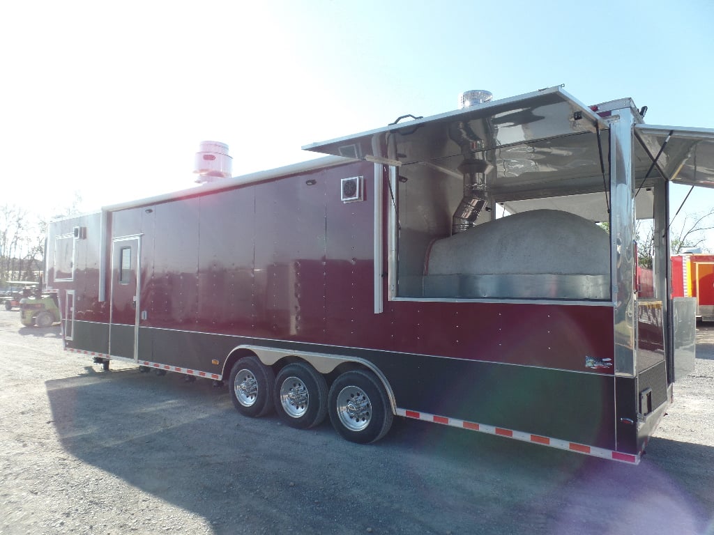 8.5' x 40' Gooseneck Concession Food Trailer With Appliances