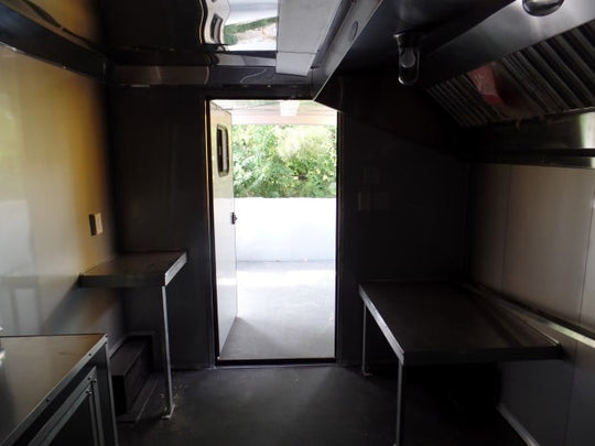 8.5' x 22' Charcoal Grey Concession Food Trailer Event Catering