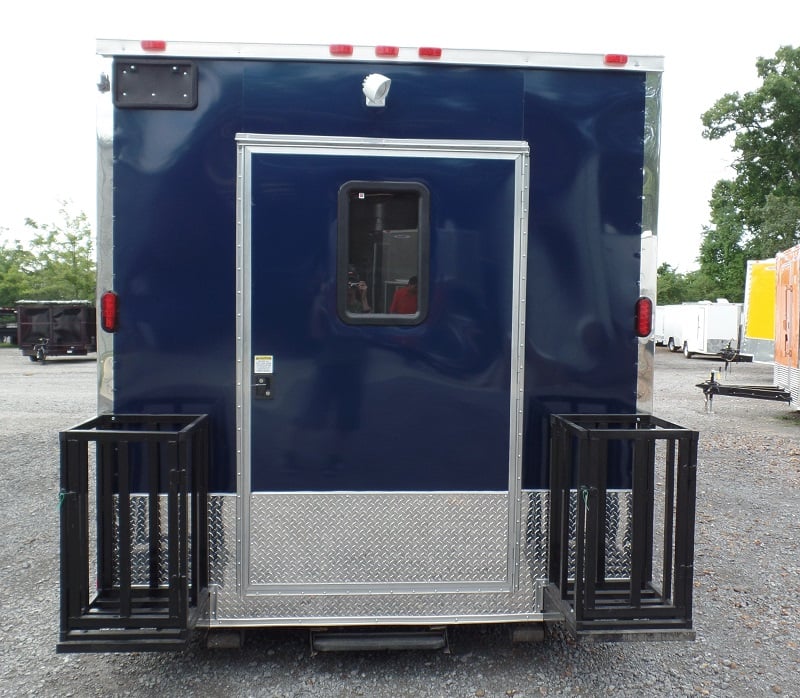 8.5' x 24' Concession Food Trailer Indigo Blue Event Catering