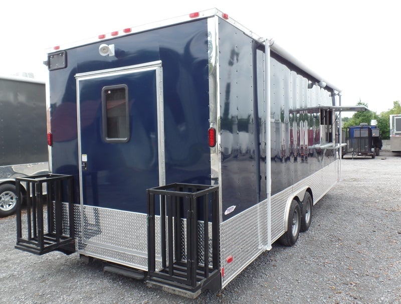 8.5' x 24' Concession Food Trailer Indigo Blue Event Catering