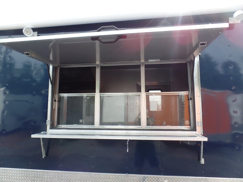 8.5' x 24' Concession Food Trailer Indigo Blue Event Catering