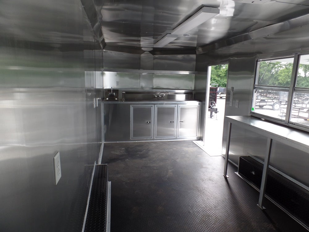 8.5' x 14' Concession Food Trailer Lime Event Catering