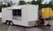8.5' x 18' Concession Food Trailer White Event Catering
