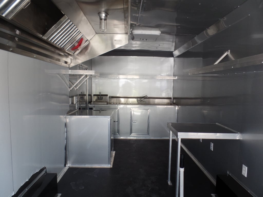 8.5' x 24' Red Concession Food Trailer