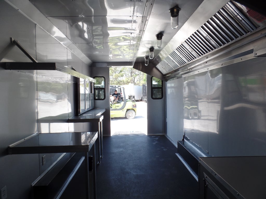 8.5' x 24' Red Concession Food Trailer