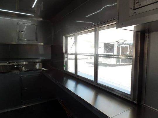 8.5' x 24' White Concession Food Trailer With Appliances - SLE Equipment - 2