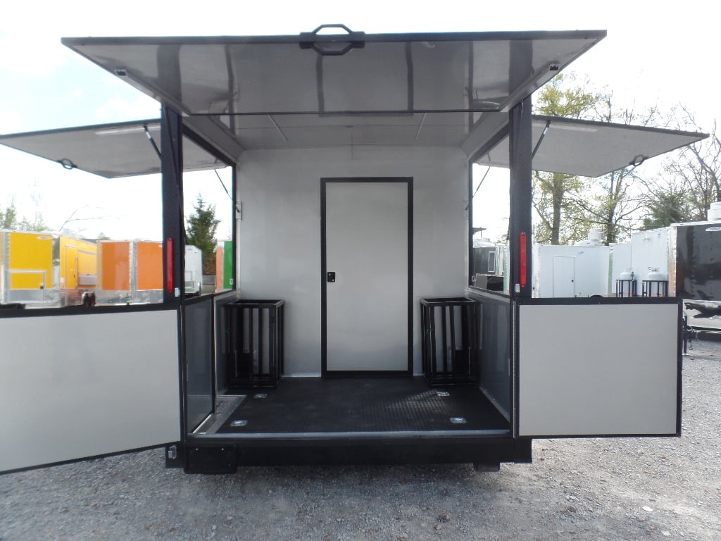 8.5' x 22' Black Out Concession Food Trailer