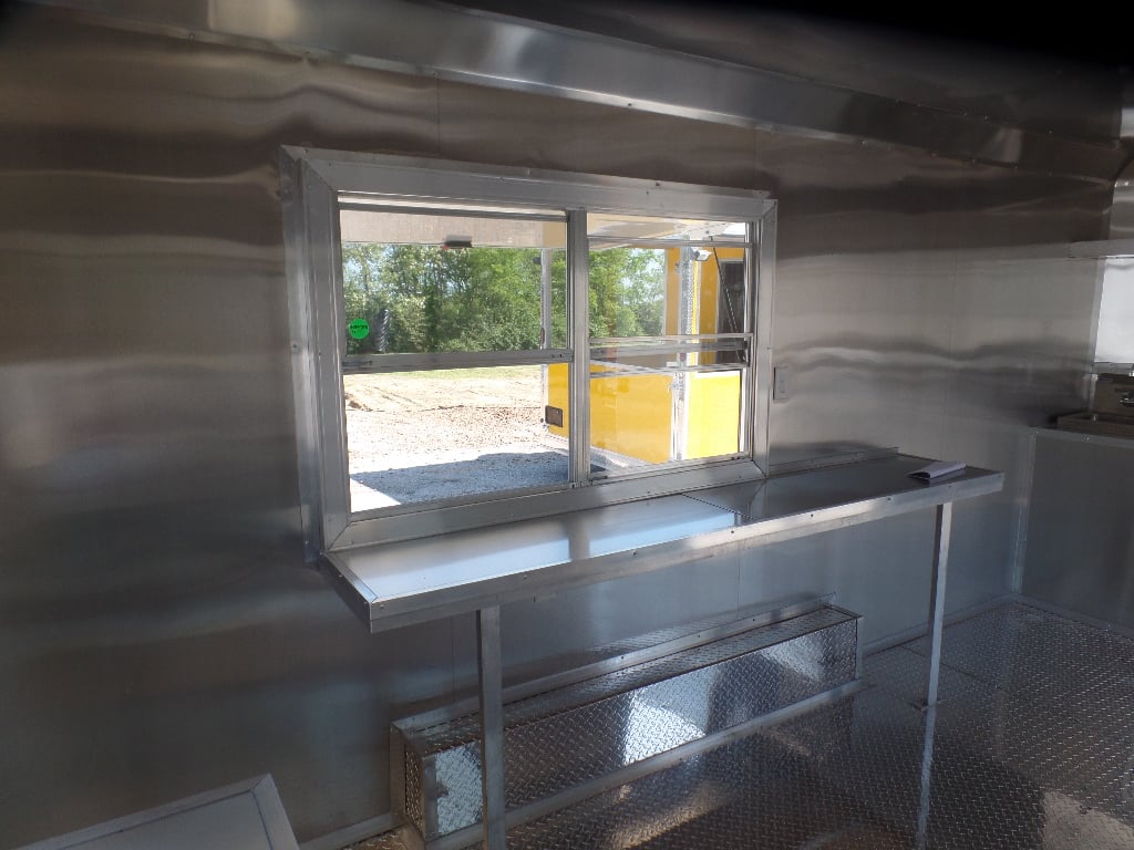 8.5' x 16' White Concession Food Ice Cream Trailer