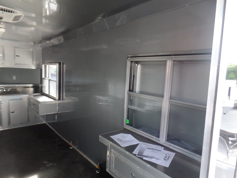 8.5' x 26' Concession Food Trailer Black Event Catering