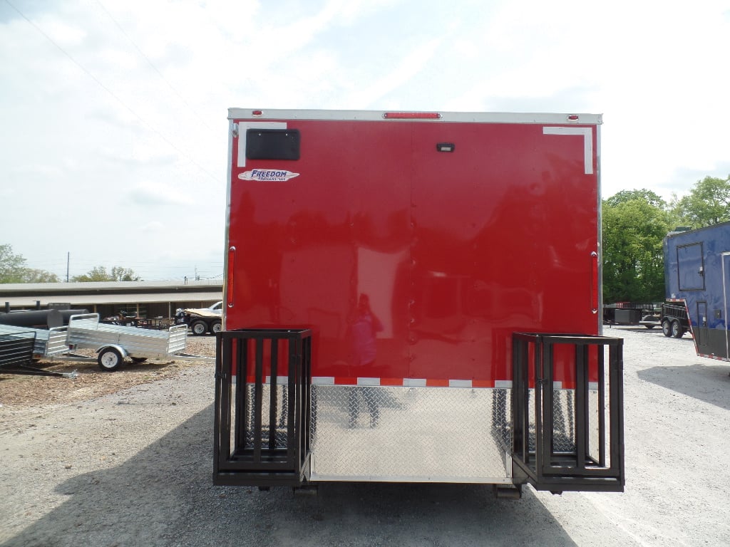 8.5' x 24' Concession Food Red Trailer