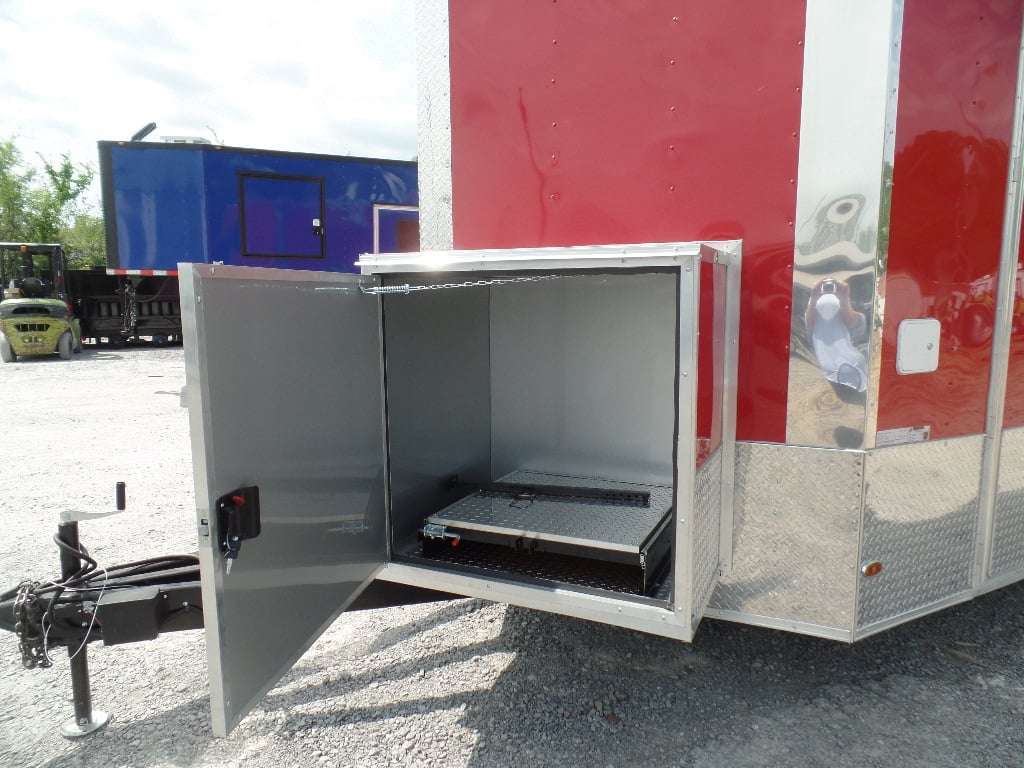 8.5' x 24' Concession Food Red Trailer