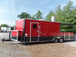 8.5' x 24' Concession Food Trailer Red Event Catering