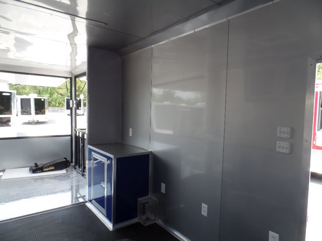 8.5' x 30' Goose-neck Cobalt Blue Food Concession Trailer