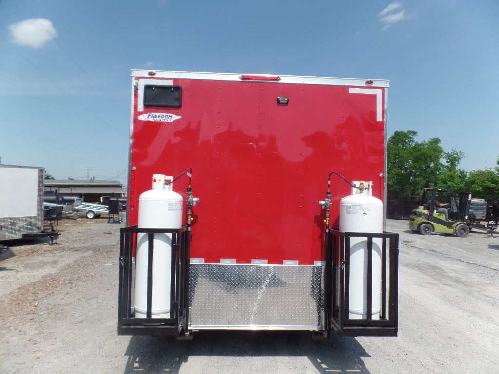 8.5' x 24' Concession Food Red Trailer