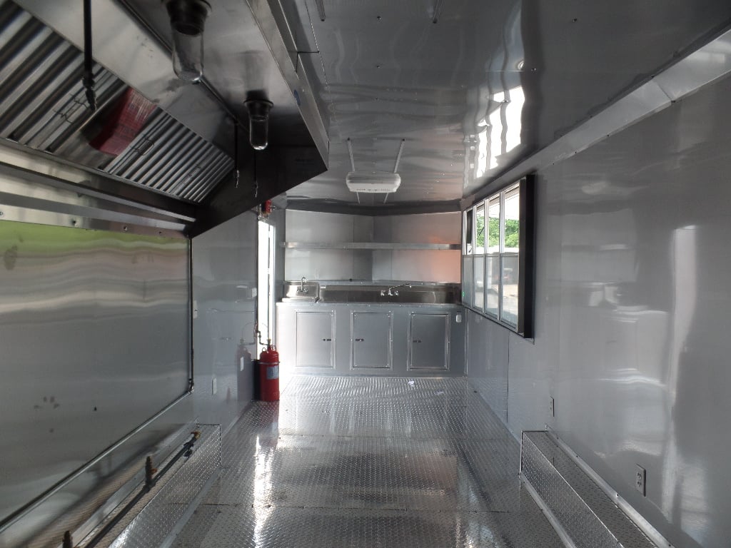 8.5' x 24' Concession Food Red Trailer