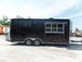 8.5' x 20' Black Concession Food Trailer With Appliances