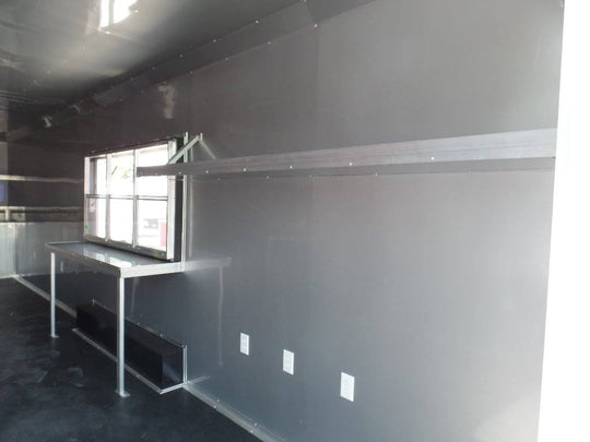 8.5' x 28' Concession Food White Catering Event Trailer - SLE Equipment - 2