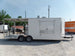 8.5' x 22' White Concession Porch Style BBQ Trailer With Appliances