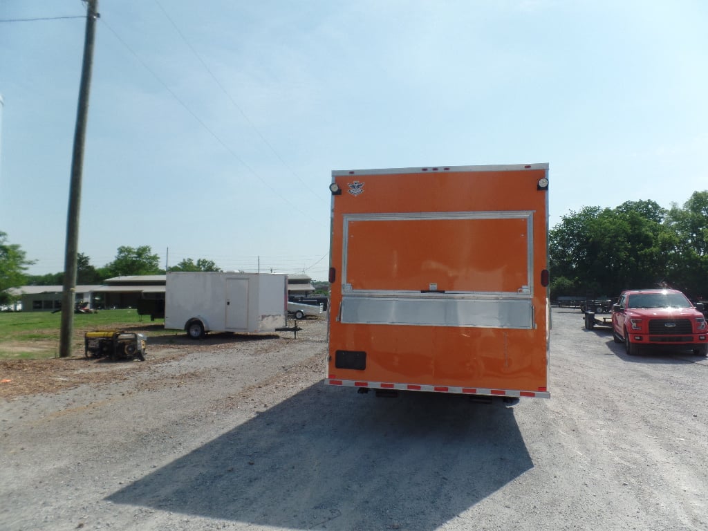 8.5' x 30' Orange Bar Concession Food Trailer