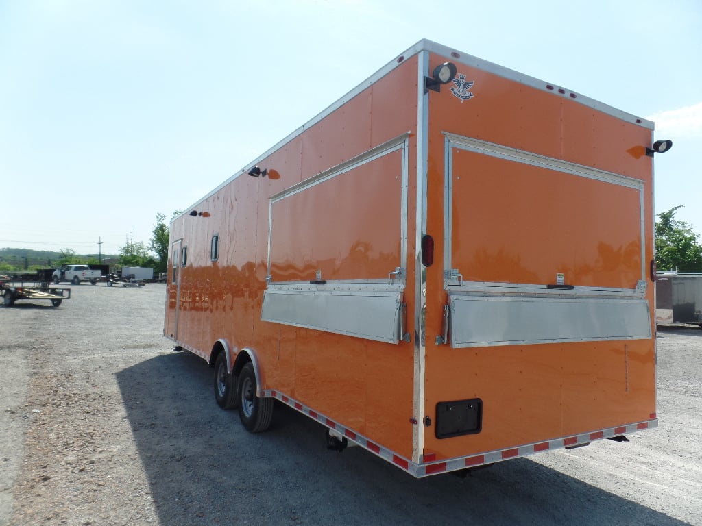 8.5' x 30' Orange Bar Concession Food Trailer