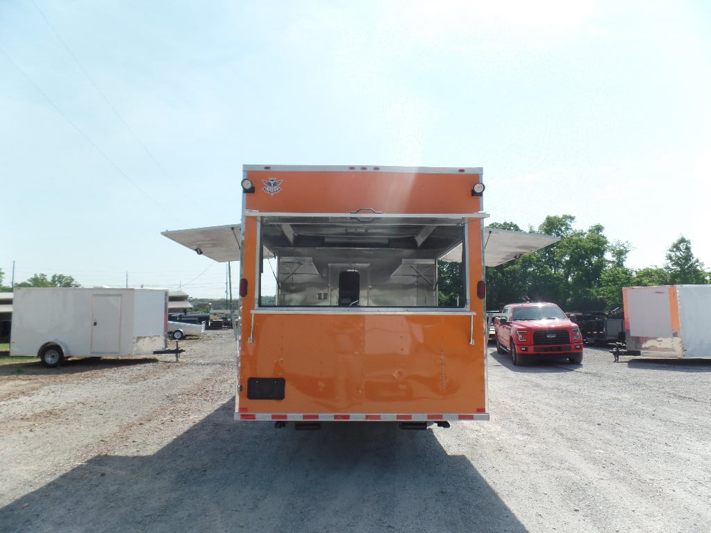 8.5' x 30' Orange Bar Concession Food Trailer