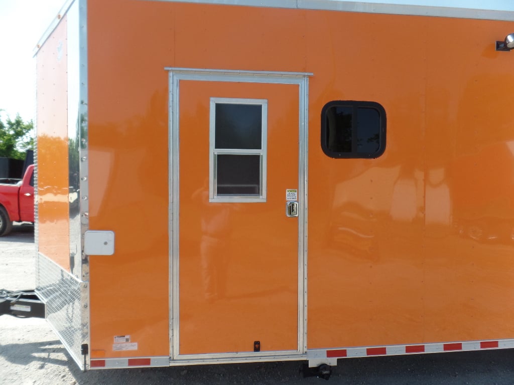 8.5' x 30' Orange Bar Concession Food Trailer