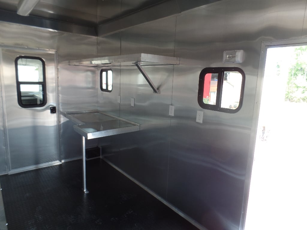 8.5' x 30' Orange Bar Concession Food Trailer