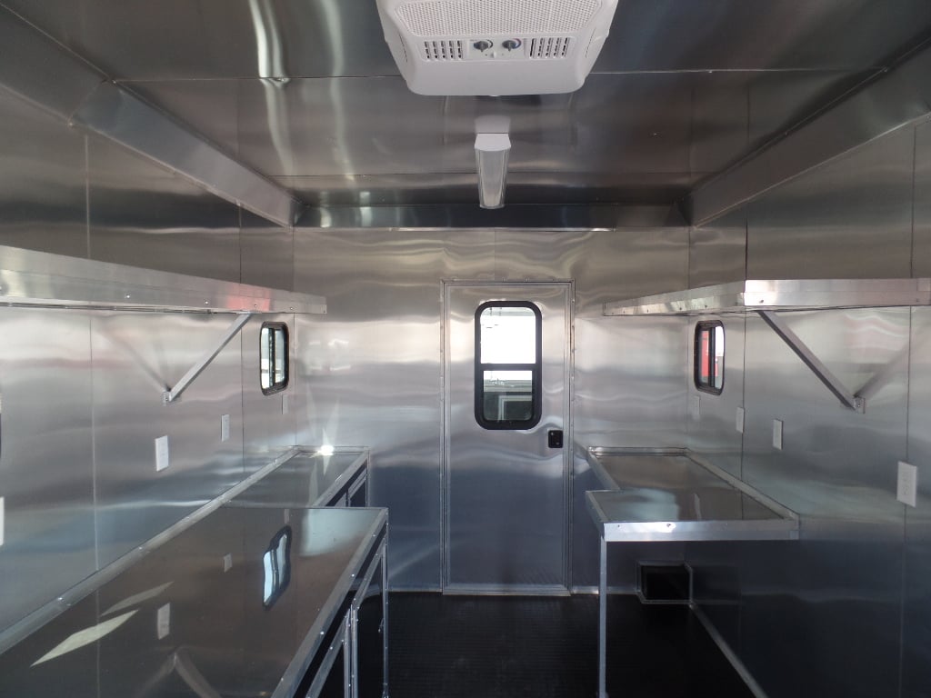 8.5' x 30' Orange Bar Concession Food Trailer